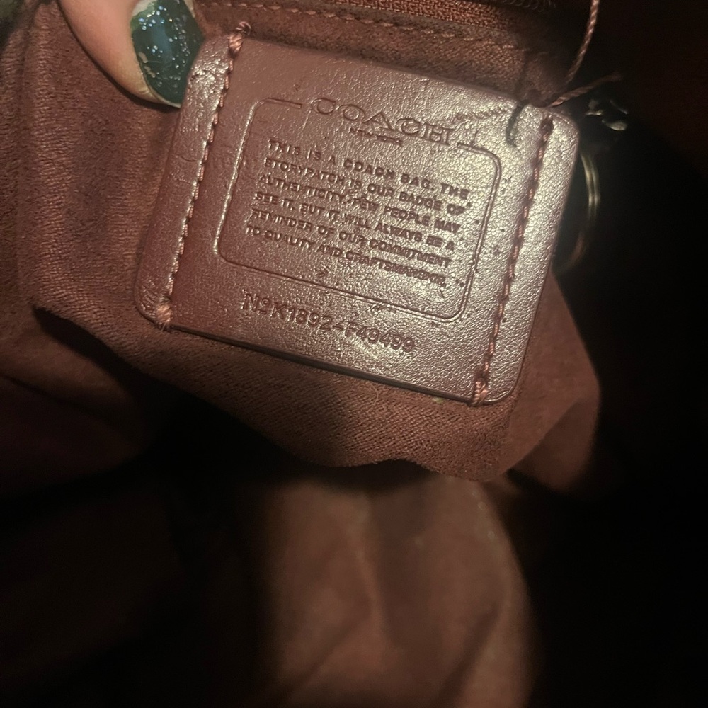 Coach Floral Embossed Pink Tote - Picture 7 of 8
